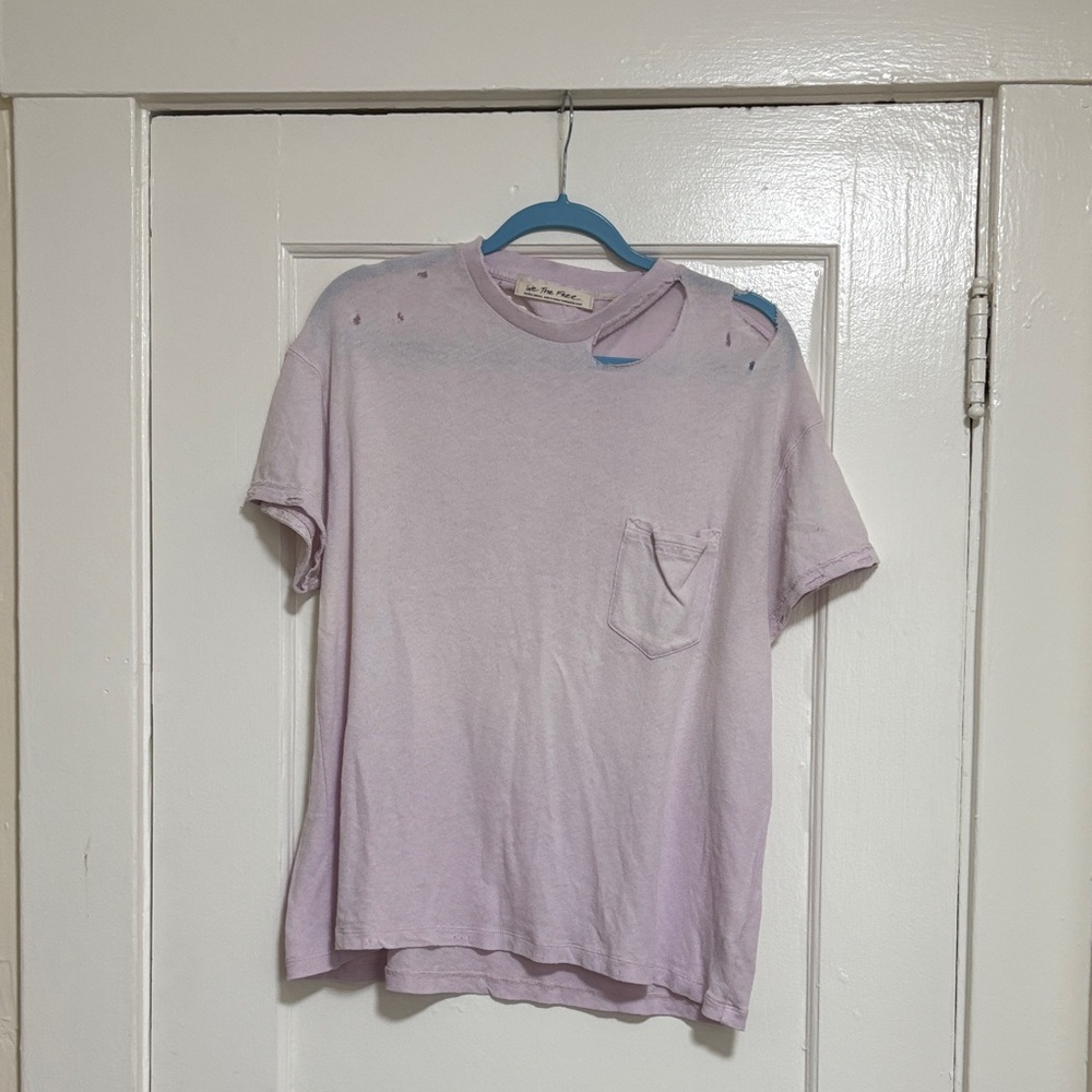 Light Purple T-Shirt with Pocket